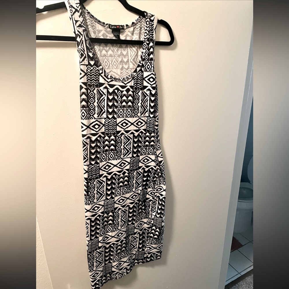 Black And White Design Dress